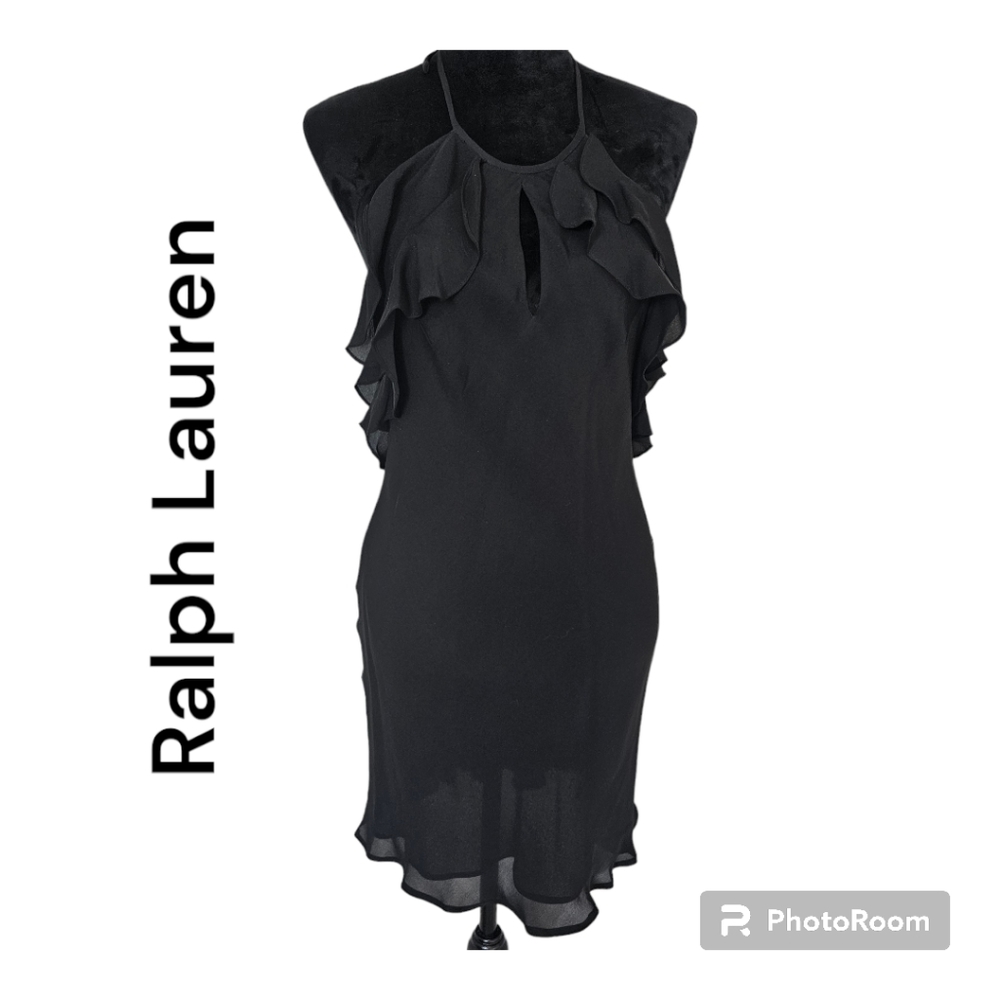 Ralph Lauren Silk Halter Dress